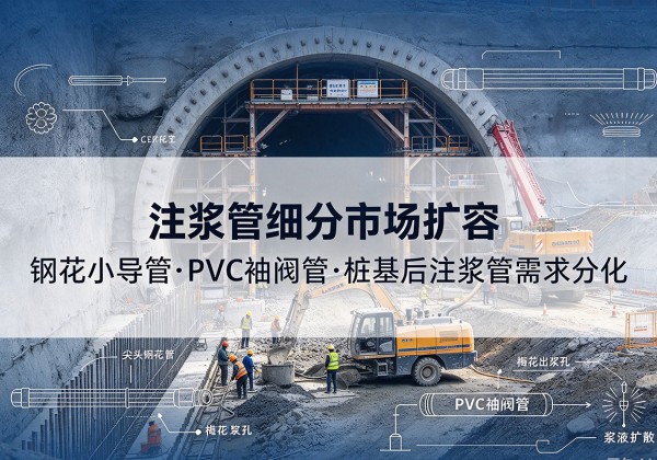 慈溪注浆管细分市场扩容，隧道钢花小导管、PVC 袖阀管、桩基后注浆管需求分化